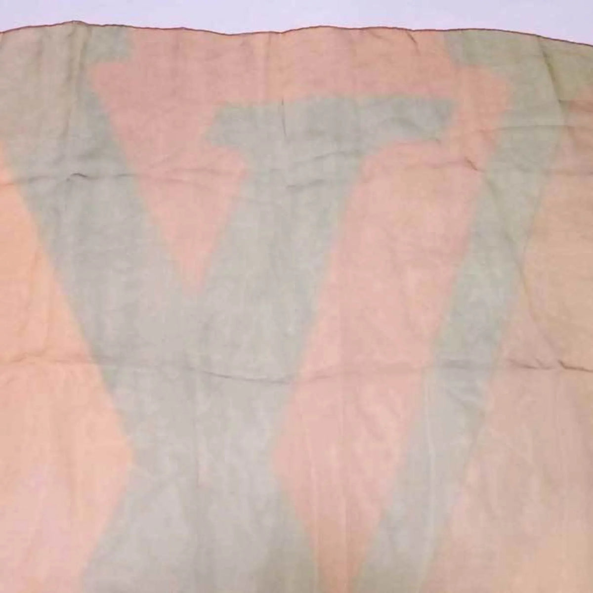 Pre-Owned Louis Vuitton Scarf  Logo Orange x Yellow Green 100% Silk Women's (Good)