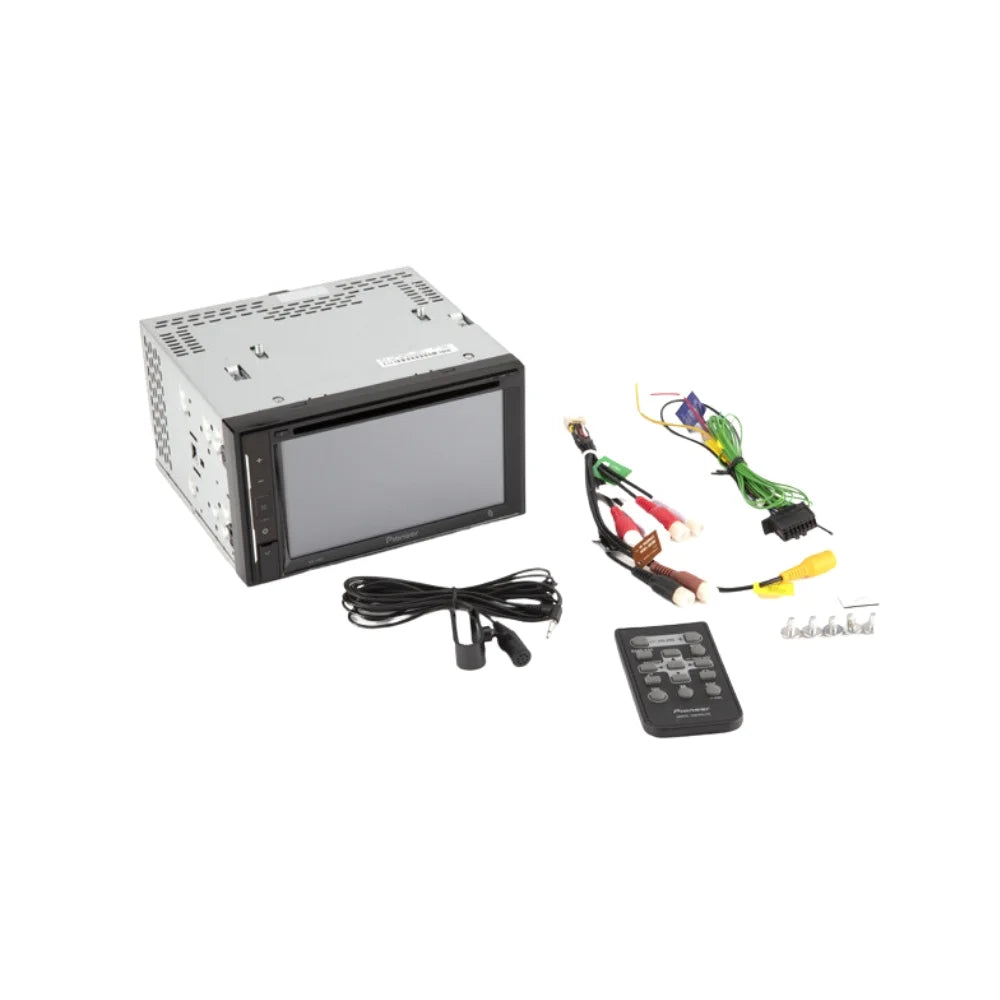 Bundle for 2014 Nissan Versa Note / Pioneer Double  Car Stereo with Bluetooth/Backup Camera/Installation Kit/in-Dash / / 6.2"  Touchscreen Digital Media Receiver