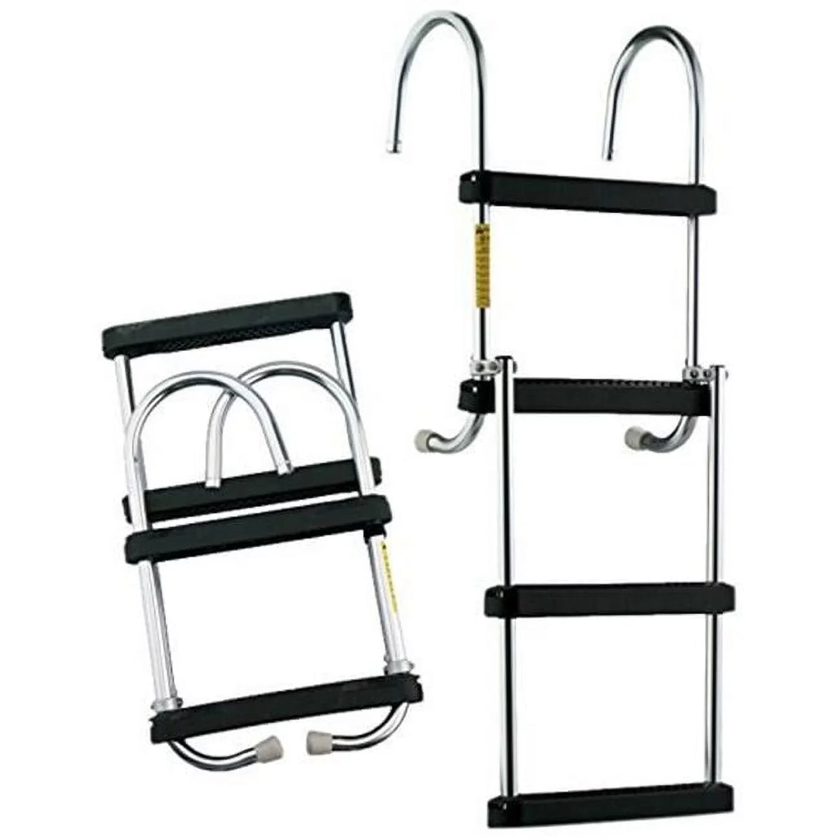 Garelick EEz-In Removable 4-Step Folding Pontoon Boarding Ladder