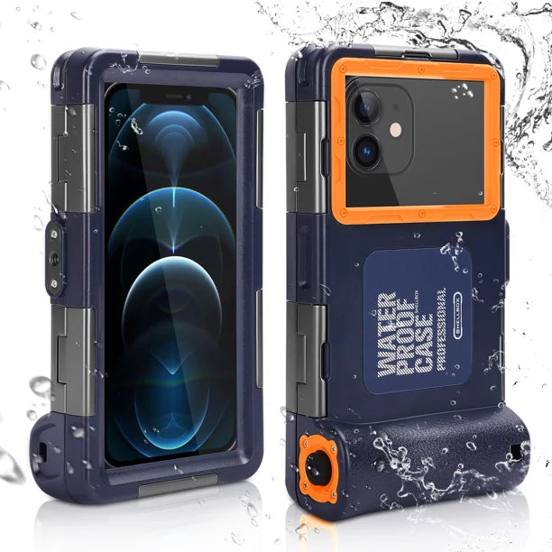 UrbanX Professional [15m/50ft] Swimming Diving Surfing Snorkeling Photo Video Waterproof Protective Case Underwater Housing for Xiaomi Mi 8  And all Phones Up to 6.9 Inch  with Lanyard