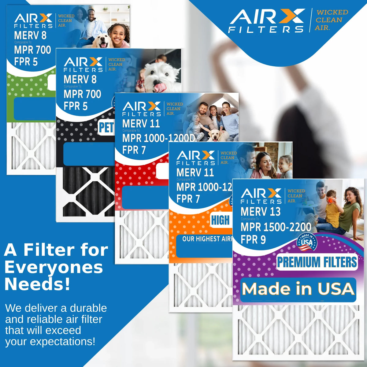 20x20x5 Air Filter Odor Eliminator Carbon Filter  8 Comparable to  700 &  5 Compatible with Honeywell  - 2 Pack by     .