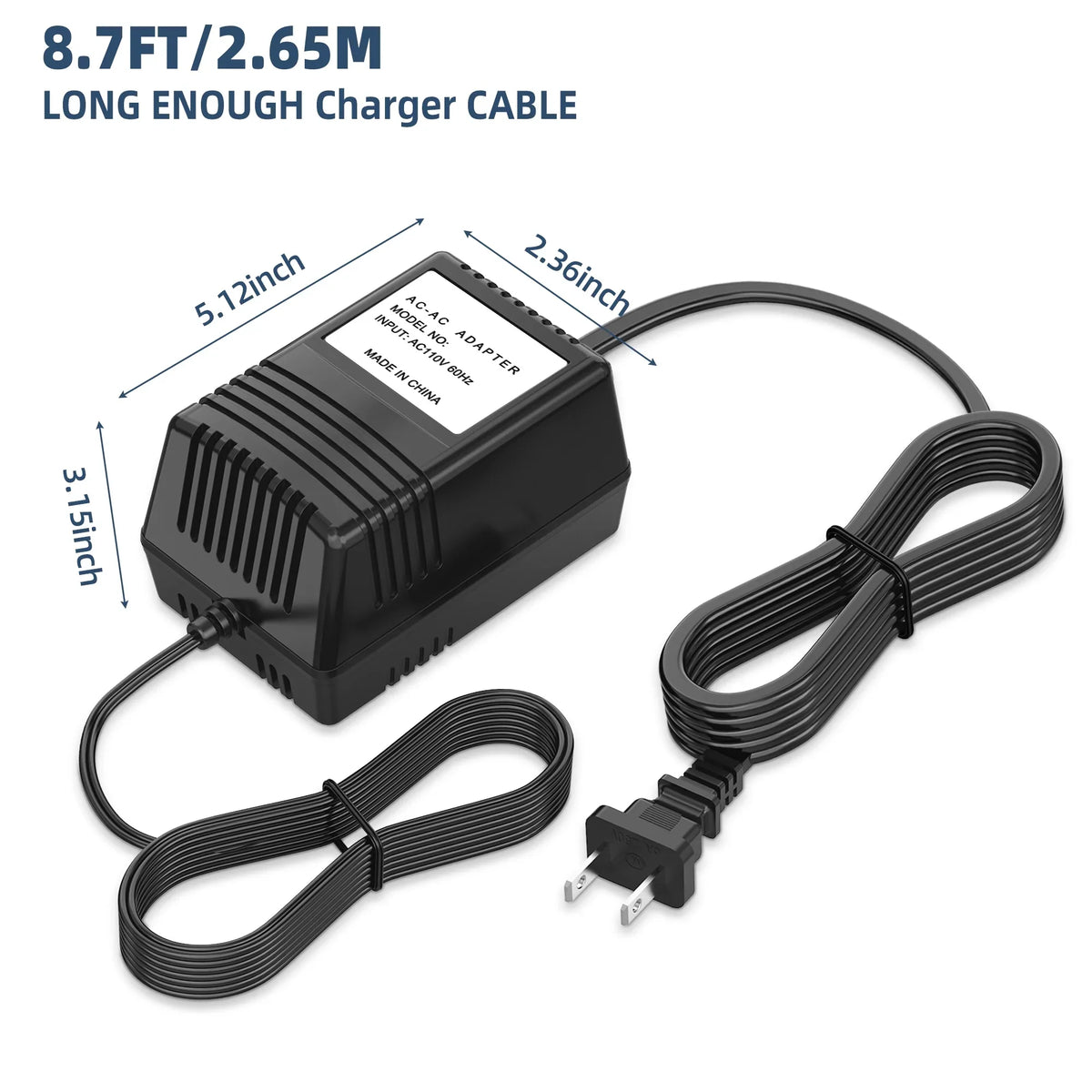 Adapter For The Basement Watchdog Model No. -12A  Special 2500  Heavy Duty Battery Box Backup Storm Sump Pump  12A 12V Power Supply Cord Cable  Charger