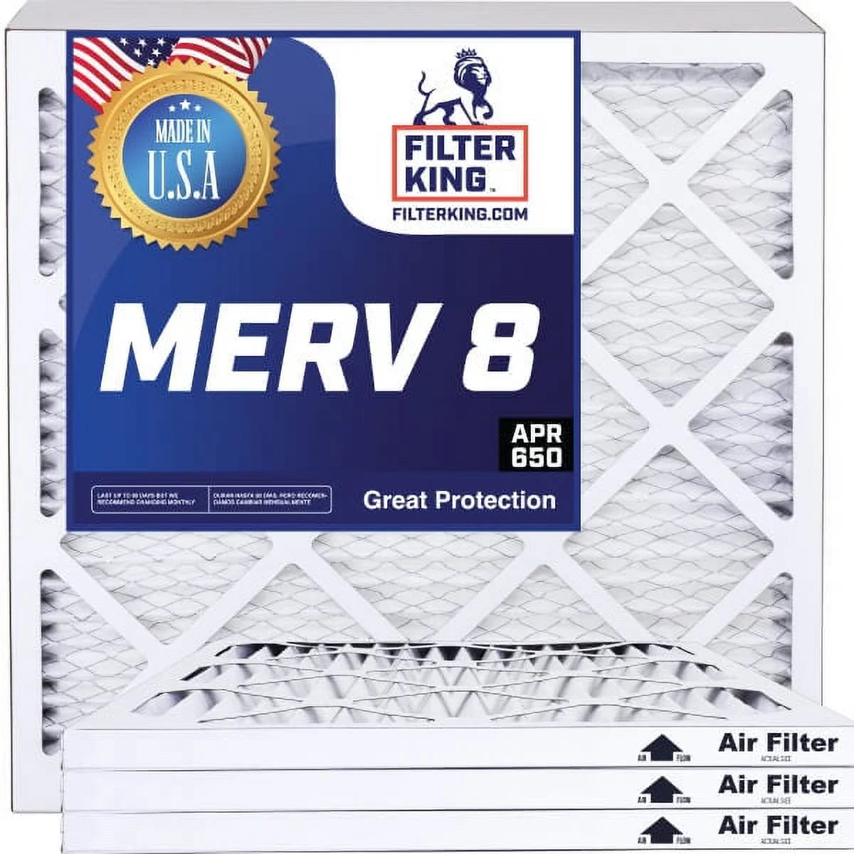 Filter King 28x7x1 Air Filter | 4- |  8  Pleated / Furnace Filters |    | Actual Size: 28 x 7 x .75"