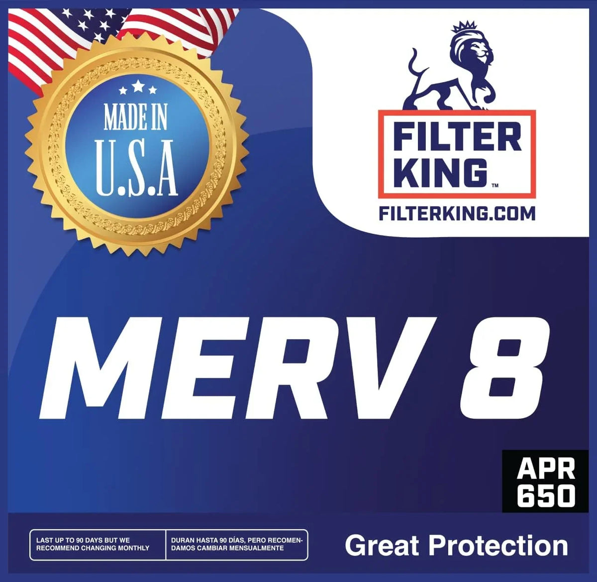Filter King 18x50x1 Air Filter | 4- |  8  Pleated / Furnace Filters |    | Actual Size: 18 x 50 x .75"