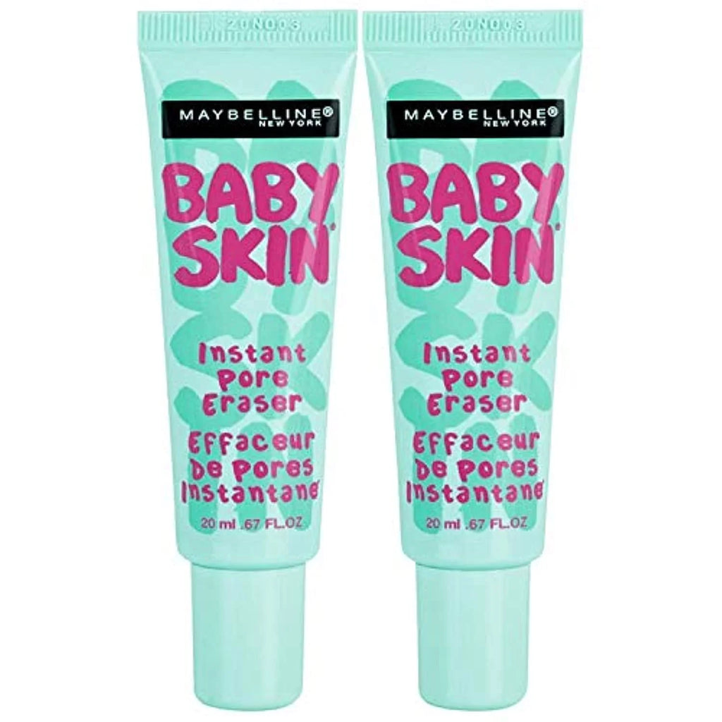 Maybelline Baby Skin Instant Pore Eraser Primer Makeup, Clear, 2 Count