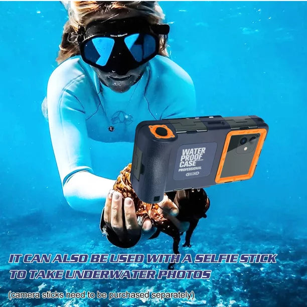 UrbanX Professional [15m/50ft] Swimming Diving Surfing Snorkeling Photo Video Waterproof Protective Case Underwater Housing for Infinix Hot 5 And all Phones Up to 6.9 Inch  with Lanyard