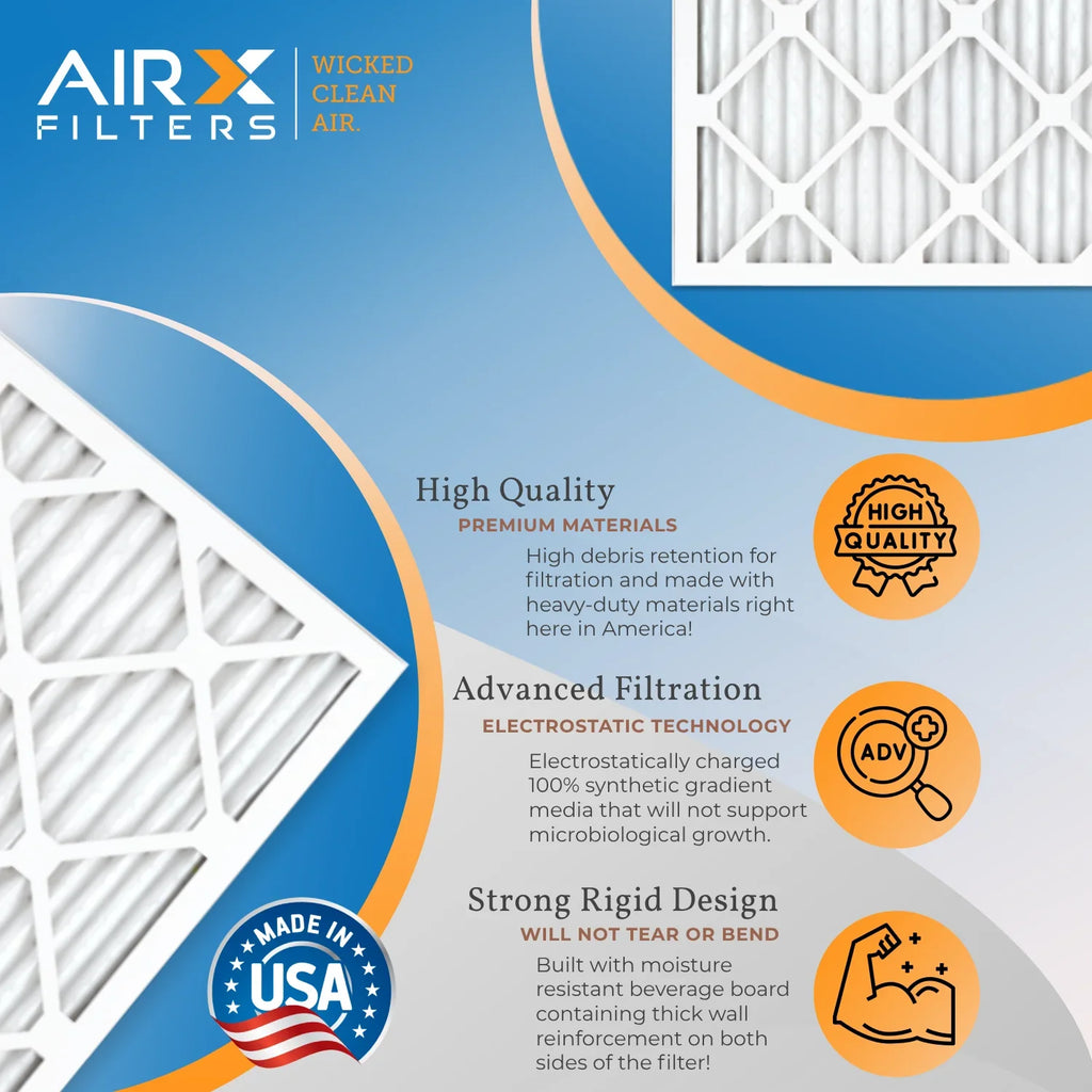 18x20x1 Air Filter  13 Comparable to  1500 - 2200 &  9 Electrostatic Pleated Air Conditioner Filter 6 Pack   Premium  Made 18x20x1 Furnace Filters by     .